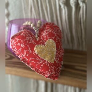 Hand sewn puffy heart